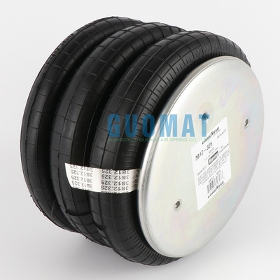 Molas pneumáticas industriais triplas Goodyear Continental FT 430-32 CI 1/4 NPT 3B12-325 Diâmetro máximo 12,99 polegadas