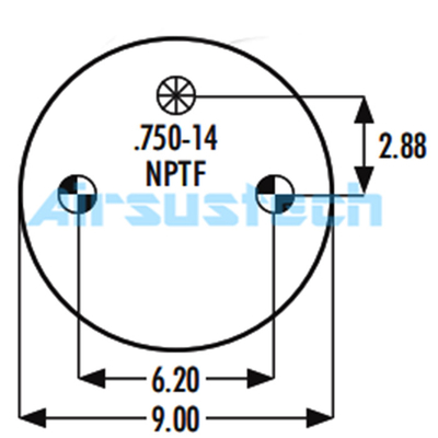 Commercial Goodyear Suspensão Primavera 1B12-305 Combinação Stud Stud ️ 3/4-16 Firestone W01-358-6920